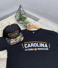 Load image into Gallery viewer, T-Shirt Negra “Carolina – La Cuna del Reggaetón”