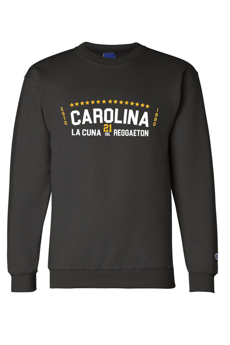 Sweater Carolina La Cuna Del Reggaeton Colaboracion Champion Eco. SCMT Clothing Wear